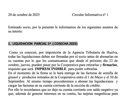 (Español) CIRCULAR INFORMATIVA N 1 20-10-25