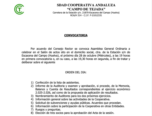 CONVOCATORIA ASAMBLEA 2026